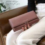 2023 Brand Luxury Women Wallet Long Purse Clutch Large Capacity Female Wallets Lady Phone bag Card Holder Carteras Mujer - Image 2
