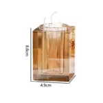 Luxury Crystal Glass Toothpick Box Barrel Home Dining Table Hotel Cotton Swab Dental Floss Storage Box Jar Clear Glass Container - Image 6