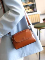 YANATARI mini small genuine leather vintage bag Crossbody Bag luxury mobile phone shoulder bag women mobile bag for women - Image 2