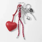 Luxury Charm Tassel Love Heart Pendant Handmade Creative Bowknot Keychain Cute Glossy Pendant Keychain Bag Accessories - Image 5