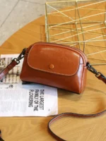 YANATARI mini small genuine leather vintage bag Crossbody Bag luxury mobile phone shoulder bag women mobile bag for women - Image 5
