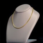 2.8mm Curb Chain Necklace – Sterling Silver, 18K Gold Plated (16"+2")