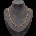2.8mm Curb Chain Necklace – Sterling Silver, 18K Gold Plated (16"+2") - Image 3