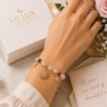 Genuine Aventurine, Rose Quartz & Tiger's Eye Charm Bracelet – Sterling Silver, 18K Gold Plated (6.5"+1") - Image 6